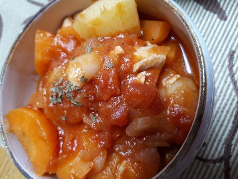 じゃがいもと人参と玉ねぎと鶏むね肉のトマト煮込み レシピ 作り方 By るもちゃん 楽天レシピ じゃがいもと人参と玉ねぎと鶏むね肉のトマト煮込み レシピ 作り方 By るもちゃん 楽天レシピ